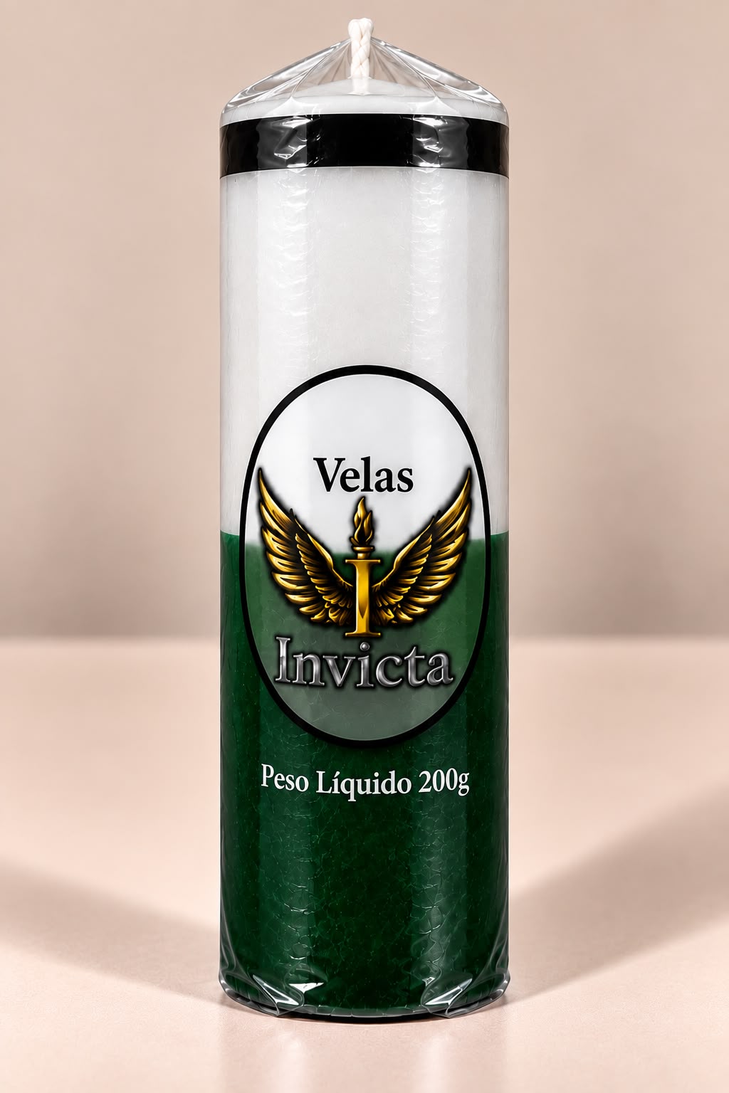 Vela 7 Dias bicolor Branca/Verde