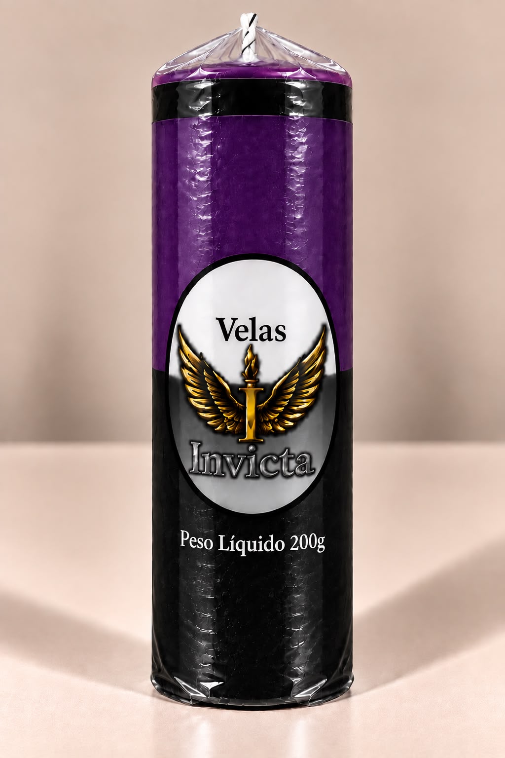 Vela 7 Dias bicolor Roxo/Preto