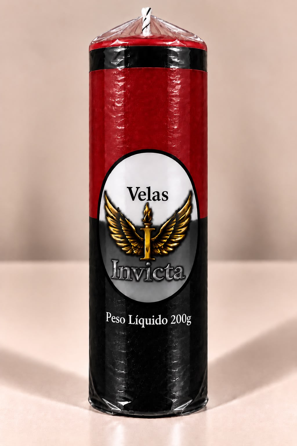 Vela 7 Dias bicolor Vermelho/Preto